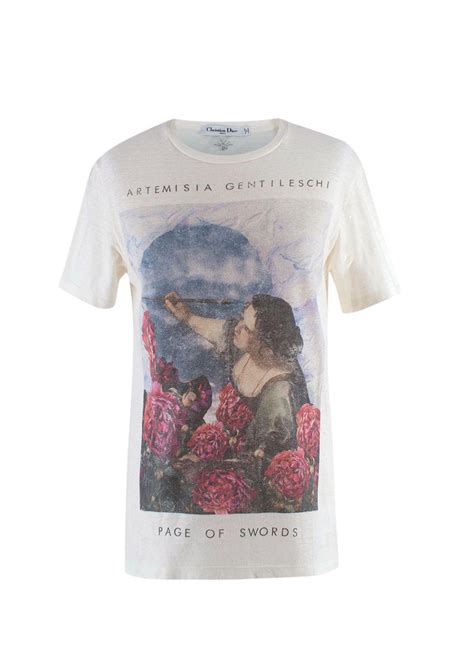 dior and sarah shipman|Dior x Sarah Shipman Page of Swords Printed T.